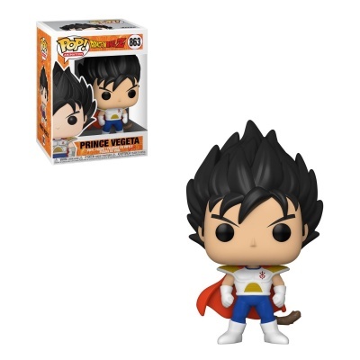 Figurinha vinil Prince Vegeta Dragon Ball Z com embalagem