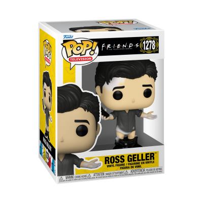 Caixa Funko Pop! com figura de Ross Geller da série Friends