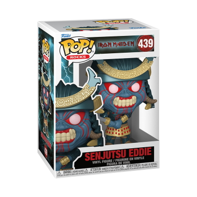 Embalagem de figura Funko Pop do Senjutsu Eddie do Iron Maiden