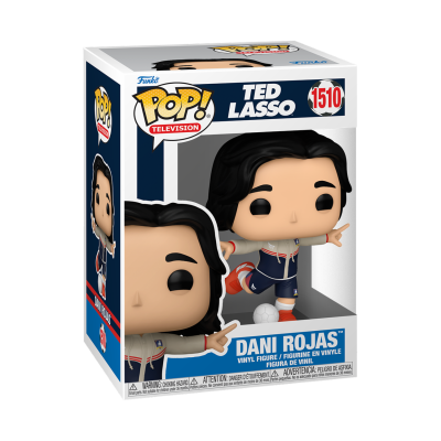 Figura Funko Pop Dani Rojas da série Ted Lasso em embalagem