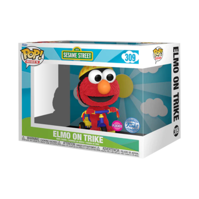 Boneco Funko Pop! Sesame Street ELMO ON TRIKE número 309 na embalagem