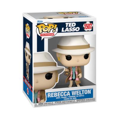 Figura Funko Pop Ted Lasso Rebecca Welton na embalagem
