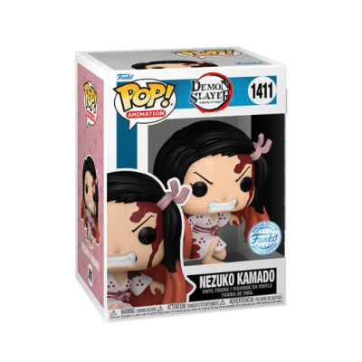 Boneco Funko Pop! Nezuko Kamado da série Demon Slayer na caixa de embalagem