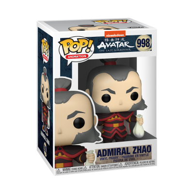 Boneca Funko Pop Admiral Zhao em caixa com tema Avatar