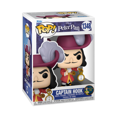 Figura de vinil Captain Hook da Disney na embalagem Funko Pop