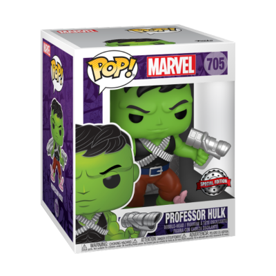 Caixa de coleção POP! Marvel com figura do Professor Hulk