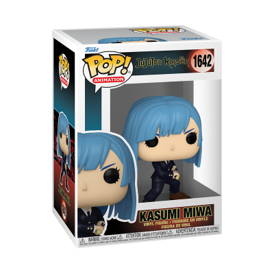 Funko Pop Kasumi Miwa Jujutsu Kaisen vinil na embalagem