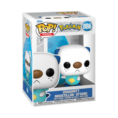 Figura Funko Pop! Pokémon Oshawott na embalagem