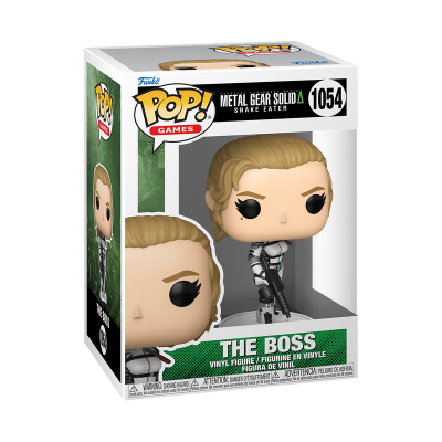 Figura Funko Pop! The Boss do jogo Metal Gear Solid Snake Eater na embalagem