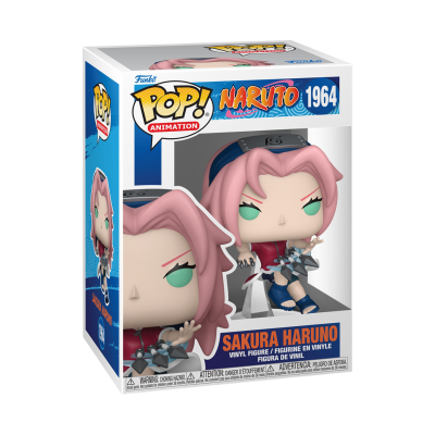 Boneco de vinil Funko Pop! Sakura Haruno da série Naruto na caixa
