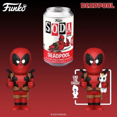 Figuras Funko style de Deadpool com lata colecionável