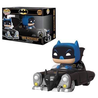 Figura Funko Pop do Batman no carro 1950 Batmobile com embalagem preta