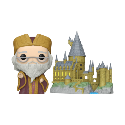 Figura Funko Pop de Dumbledore com Castelo de Hogwarts
