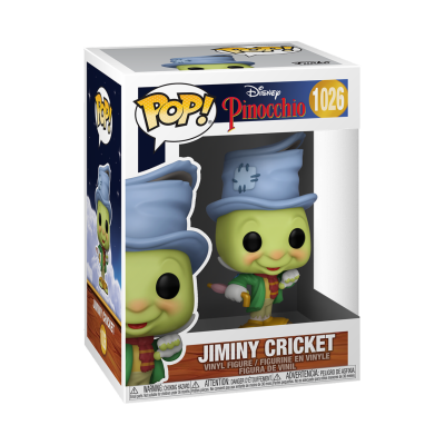 Figura vinil Jiminy Cricket da coleção Pop! Disney Pinocchio número 1026