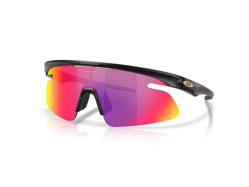Óculos RSLV Lite Preto Matte + Lentes Prizm Road Vermelho Óculos de sol desportivos com lentes refletoras coloridas