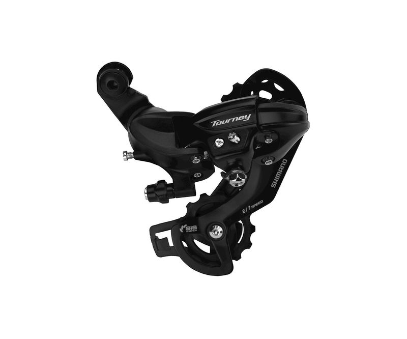 Derailleur traseiro Shimano Tourney preto para bicicleta