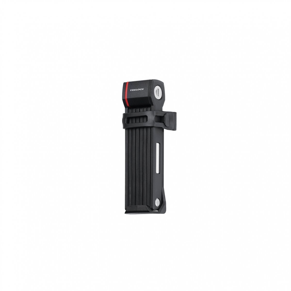 Cadeado Dobrável Trelock FS 280 c/ Suporte 100cm Cadeado dobrável preto com detalhe vermelho e texto TRELOCK