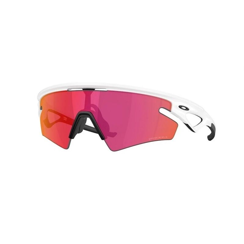 Óculos Sphaera Slash Branco + Lentes Prizm Field Vermelho Óculos desportivos com lentes espelhadas vermelhas e armação branca