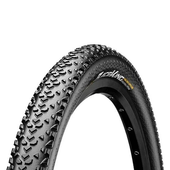 Pneu preto de bicicleta com textura e marca LEGKING CROSS MAX