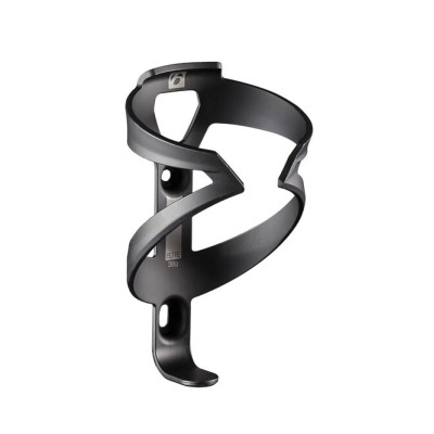 Suporte para bidão de bicicleta preto de plástico resistente com design curvado