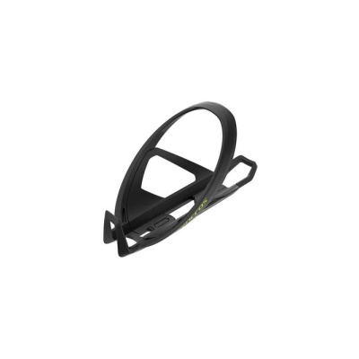Suporte para garrafa de bicicleta preto com logo verde
