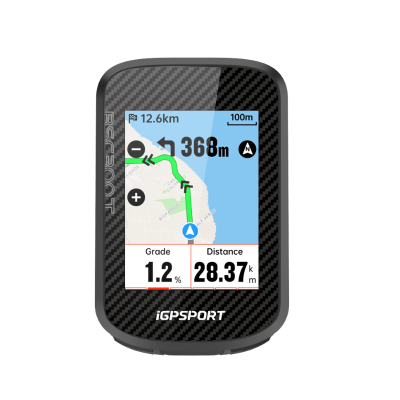 Dispositivo GPS ciclismo iGPSPORT com ecrã de mapa e dados
