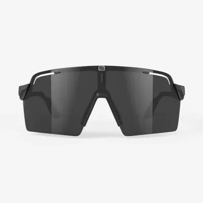 Óculos de sol desportivos com lentes grandes pretas