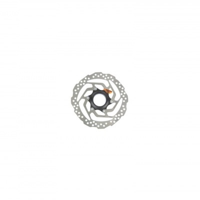 Disco de travão para bicicleta em metal prateado e preto