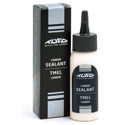 Produto de selante para bicicletas KUFO Carbon Sealant com embalagem preta e branca