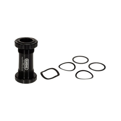 suporte central de bicicleta preto com anéis de borracha