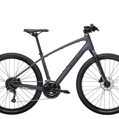 Bicicleta de montanha cinza em fundo branco