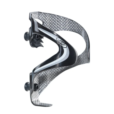 Suporte para garrafa de bicicleta em fibra de carbono preto com logótipo BBB