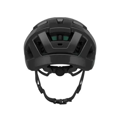 Capacete preto para ciclismo visto de trás