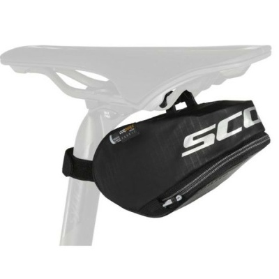 Bolsa de selim preta para bicicleta com logótipo SCOTT