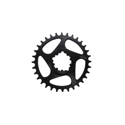 Prato de bicicleta preto com 32 dentes