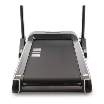 Passadeira elétrica preta e cinza com barras verticais pretas