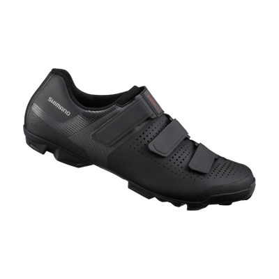 Sapato de ciclismo preto Shimano com tiras de velcro