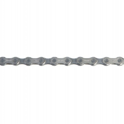 Corrente metálica para bicicleta prata com elos articulados