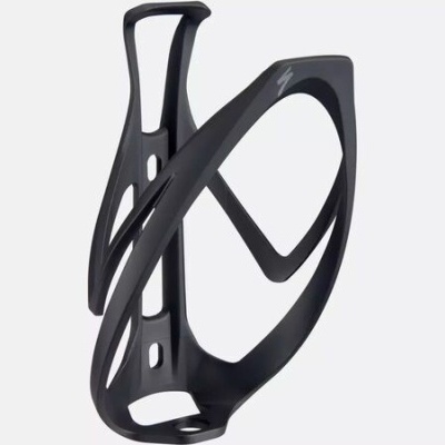 Suporte para garrafa de bicicleta preto com design aberto