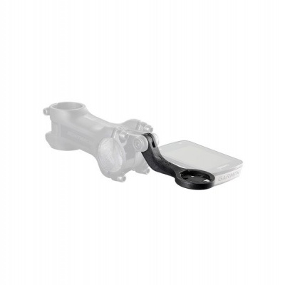 Suporte de telemóvel para bicicleta preto em alumínio com base rectangular