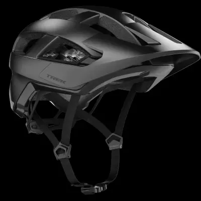 Capacete de bicicleta preto mate TIGER com tiras pretas, design aerodinâmico