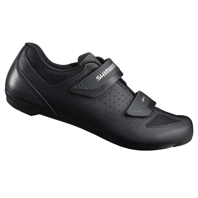 Sapatilha preta ciclismo Shimano com fechos velcro