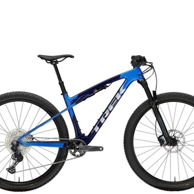 Bicicleta de montanha TREK azul e preta