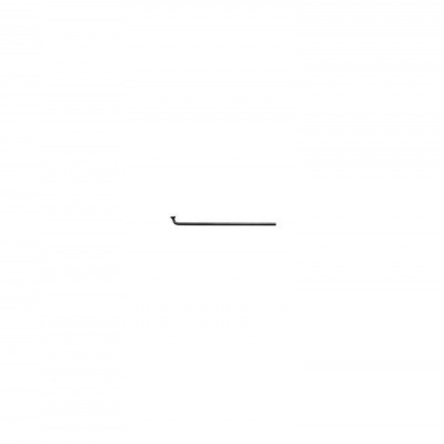 Gancho metálico preto fino com extremidade curvada