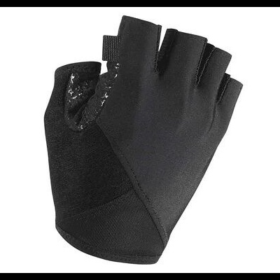 Luvas pretas sem dedos com textura antiderrapante na palma