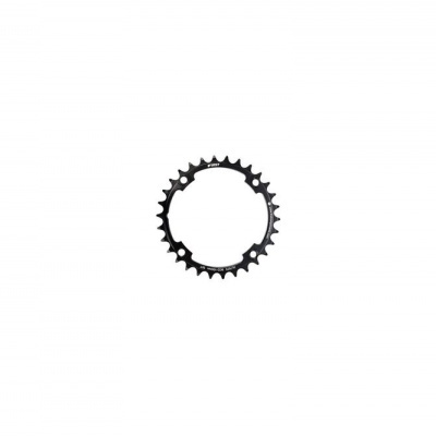 anel dentado circular preto sobre fundo branco