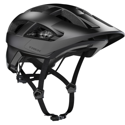 Capacete preto para bicicleta com cintas ajustáveis