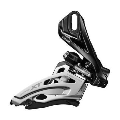 Desviador de bicicleta Shimano Deore XT preto e prata