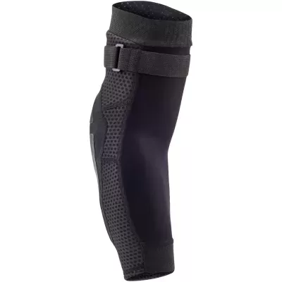 Protector de cotovelo preto com reforço e cinta ajustável