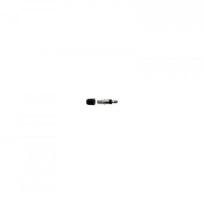 Adaptador de áudio metálico pequeno com ponta preta